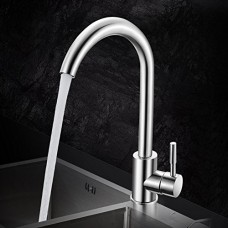 Dhpz Kitchen Mixer Hot And Cold Sink Rotating 1-Hole 304 Stainless Steel Sink Residential  A - B07D7WL7XJ
